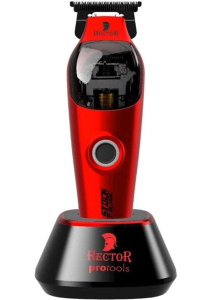 Super Stock T Blade 11000 Devir Profesyonel Çizim Tıraş Makinesi Kırmızı