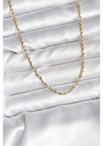 14K Renk Kaplama Burgu cm Kadın Kolye