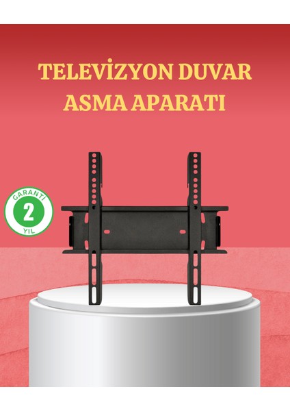32-42 Inç Tv Askı Aparatı Kolay Kurulum Düz ve Kompakt Tasarım