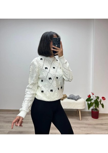 Mini Fiyonk Detaylı Triko Kazak fiyatları