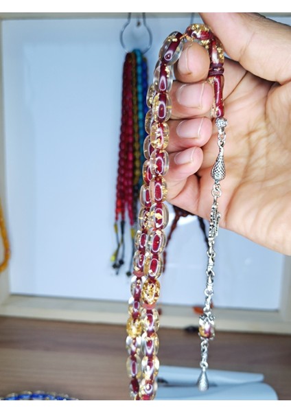 Alpaka Püskül Tasarım Altın Varaklı Tesbih fiyatları