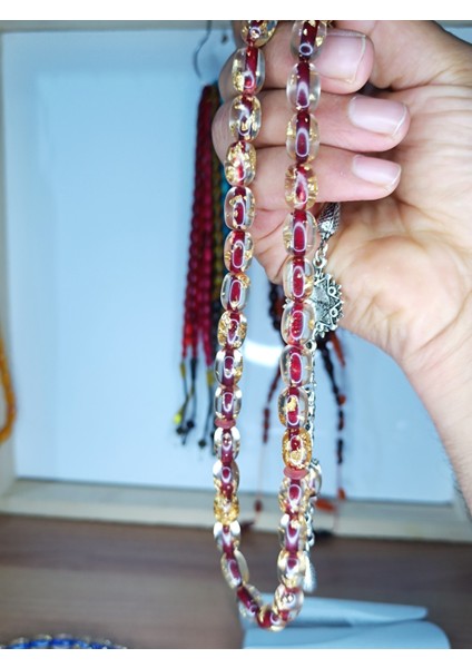 Alpaka Püskül Tasarım Altın Varaklı Tesbih modelleri