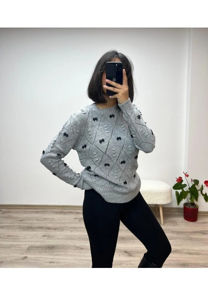 Mini Fiyonk Detaylı Triko Kazak fiyatları