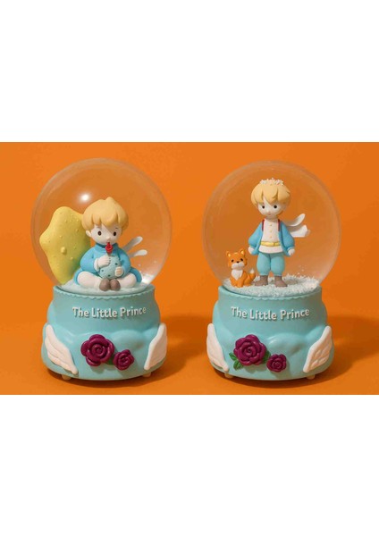 Yılbaşı Dekoratif Nostaljik Kar Küresi Ikili Set Işıklı Müzikli