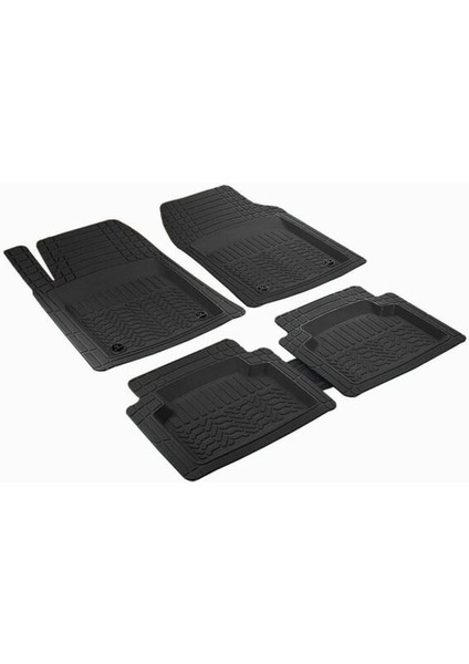 Citroen C5 Sedan 2004 Uyumlu 3,5 cm Derin Havuzlu 5 Parça Pro Siyah Oto Paspas Seti