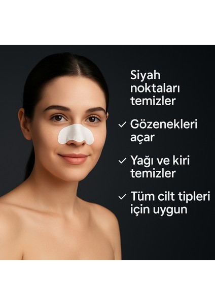 Siyah Nokta Burun Temizleme Bandı Burun Maskesi 5'li fırsatları