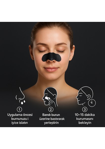 Siyah Nokta Burun Temizleme Bandı Burun Maskesi 5'li indirimleri