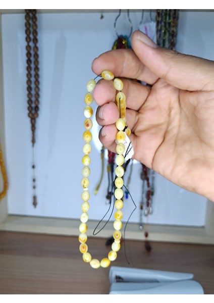 Beyzi Kesim Reçineli Katkılı Beyaz Hareli Damla modelleri