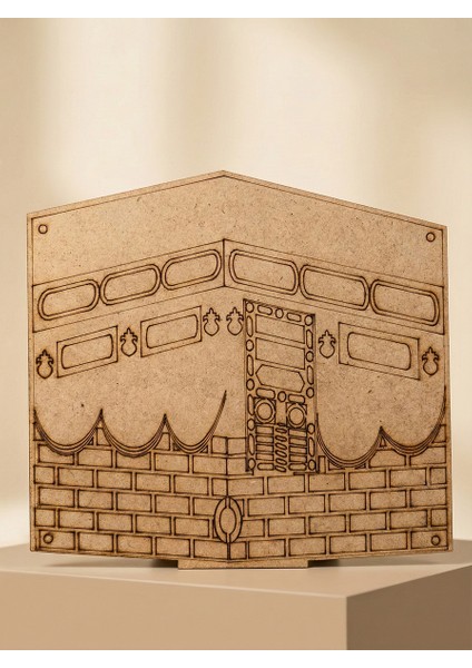 Ahşap Kabe Maketi Boyama Etkinliği - Eğitici Dini Oyuncak (22,5X21 Cm) fiyatları