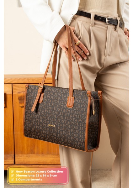 Orijinal Yeni Sezon Just Polo Collection Lüks Yumuşak Deri Yılbaşı Hediyesi Şık El Kol Omuz Çantası