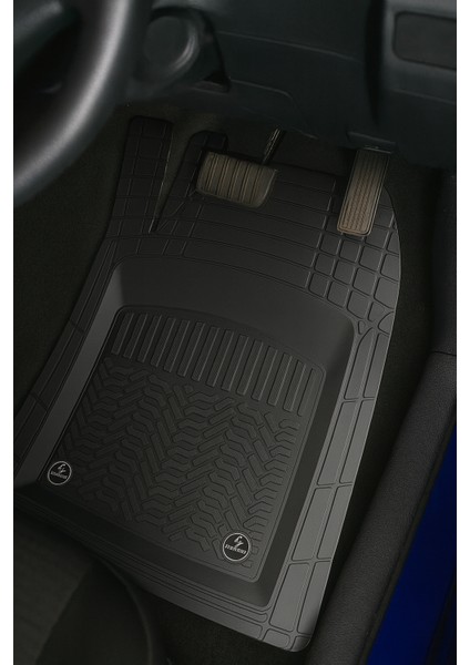 Land Rover Freelander 1 5 Kapı 1997 Uyumlu 3,5 cm Derin Havuzlu 5 Parça Pro Siyah Oto Paspas Seti