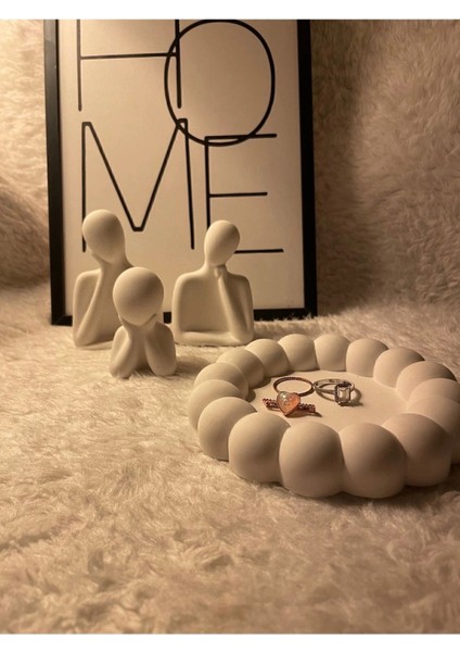 Aile Sevgili Obje Biblo & Bubble Organizer Takı Tabağı