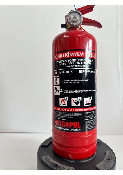 Metropol Yangın 2 kg Abc Tozlu Yangın Tüpü 4 Yıl Garanti fırsatları