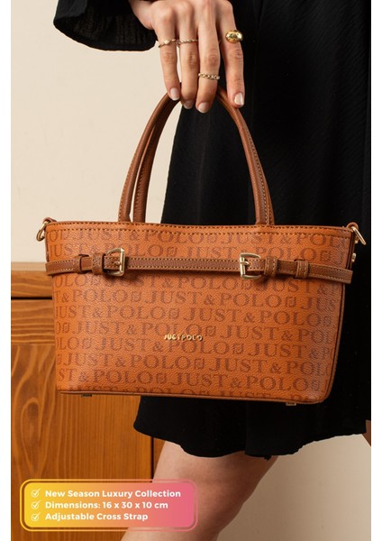 Orijinal Just Polo Collection Lüks Yumuşak Deri Yılbaşı Hediyesi Çapraz Askılı El Kol Omuz Çantası