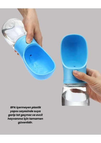 Sızdırma Önleyici Silikon Halkalı Pet Su Dispenseri Gezi Seyahat Için modelleri