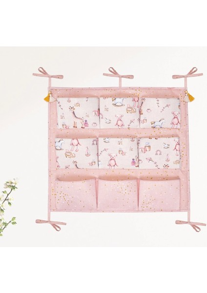 Baby 9 Cepli Bağlamalı Beşik Kenarı Düzenleyici (Pembe) modelleri