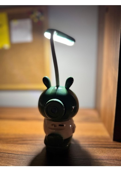 Karikatür LED Masa Lambası Sevimli Hayvan Sürüşü Motosiklet Şekli USB Şarj Masa Göz Bakım Işığı Okuma Öğrenme Için Turuncu modelleri