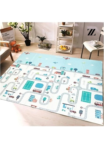 Katlanabilir Çift Taraflı Oyun Matı-Oyun Halısı 150X200X1 cm (Taşıma Çantalı) modelleri