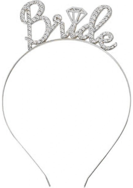 Gümüş Renkli Taşlı “bride” Gelin Tacı – El Yazısı Yazı Tipiyle (5047) modelleri