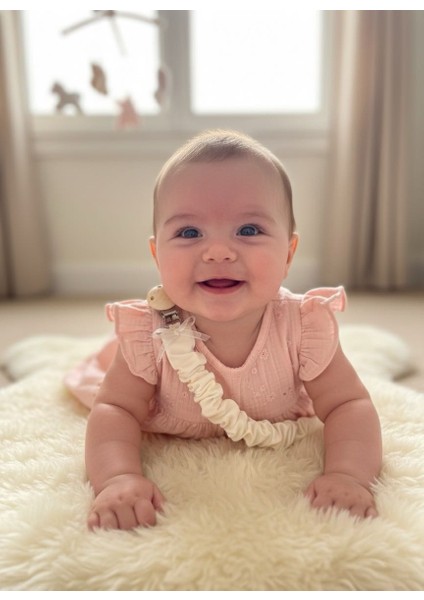 Emzik Askısı -2’li Set %100 Pamuk Kumaş - Şık Tasarım- Güvenli Ahşap Klipsli fiyatları