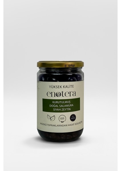 Kurutulmuş Doğal Salamura Siyah Zeytin 660 ml fiyatları