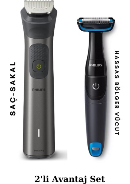 Erkek Bakım Seti, Vücut ve Hassas Bölgeler Tıraş Makinesi Avantajlı Paket