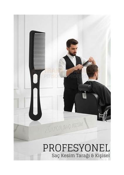 Kuaför Saç Kesim Tarağı - Profesyonel Tasarım Berber Kesim Tarağı