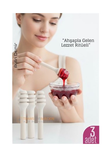 3’lü Ahşap Kaşık Seti – 6.5 cm Reçel Bal ve Sos Servisi Için Doğal Sunum Kaşıkları