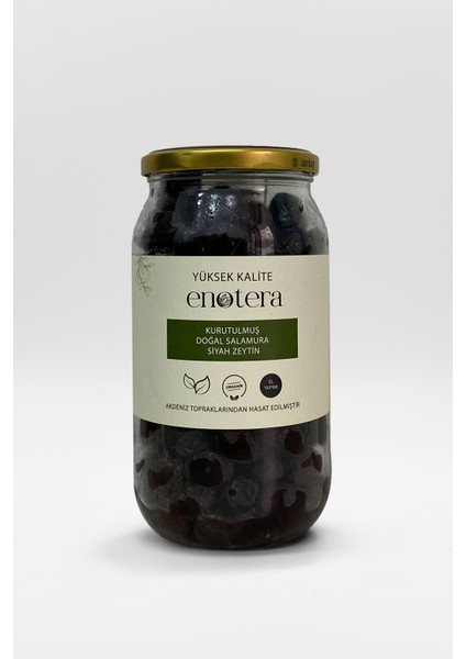 Kurutulmuş Doğal Salamura Siyah Zeytin 1000GR fiyatları