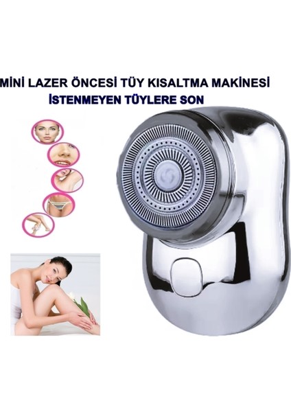 Mini Lazer Epilasyon Tüy Kısaltma Makinesi, Islak ve Kuru Kullanım