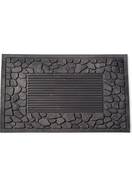 Siyah Kapı Önü Paspası Kaymaz Taban 45×70 cm