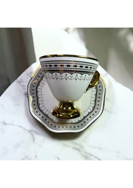 Porselen Ayaklı Fincan Takımı 6lı 90 cc (RSY-245) modelleri