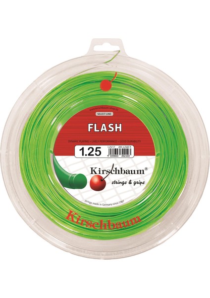 200M Reel Flash 1,25 Yeşil Tenis Rulo Kordaj