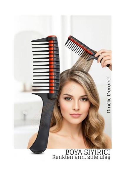 Profesyonel Saç Boyama Tarağı – Renk Ayırıcı & Boya Sıyırıcı Kuaför Tarağı
