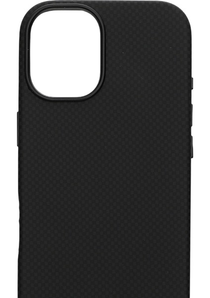 Carbon Weave Magsafe iPhone 17 Saf Karbon Siyah
