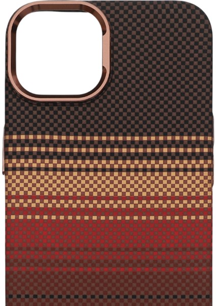 Pixel Weave Case iPhone 15 Ateş Çizgisi