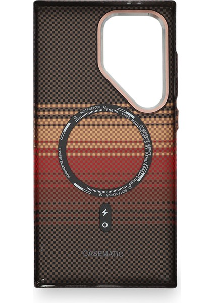 Pixel Weave Case Galaxy S24 Ultra Ateş Çizgisi modelleri