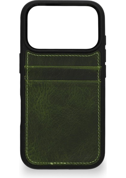 Retro Kartlıklı Premium Deri Kılıf iPhone 17 Pro Retro Haki fiyatları