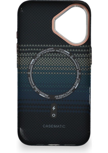 Pixel Weave Case iPhone 16 Derin Mavi Akım modelleri