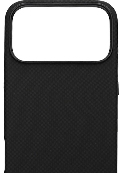 Carbon Weave Magsafe iPhone 17 Pro Max Saf Karbon Siyah