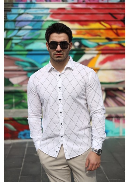 Erkek Şamre Kumaş Gömlek