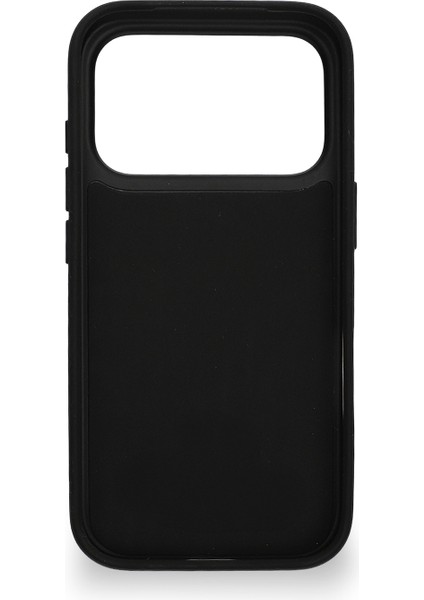 Retro Kartlıklı Premium Deri Kılıf iPhone 17 Pro Max Mat Siyah modelleri