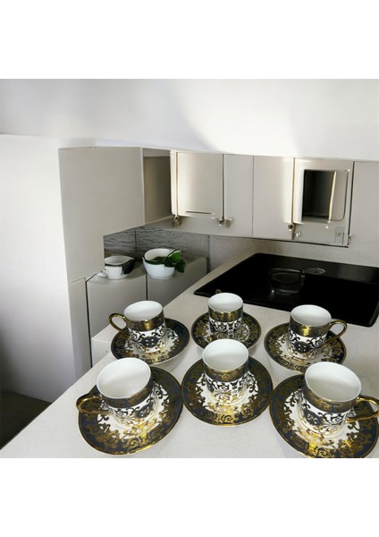 Porselen Fincan Takımı 6lı 90 cc (RSY-106)
