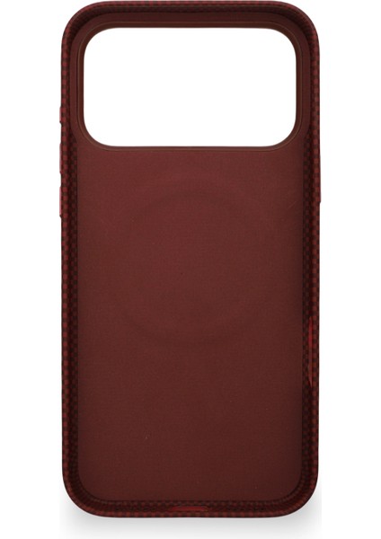 Carbon Weave Magsafe iPhone 17 Pro Max Magma Kırmızı modelleri