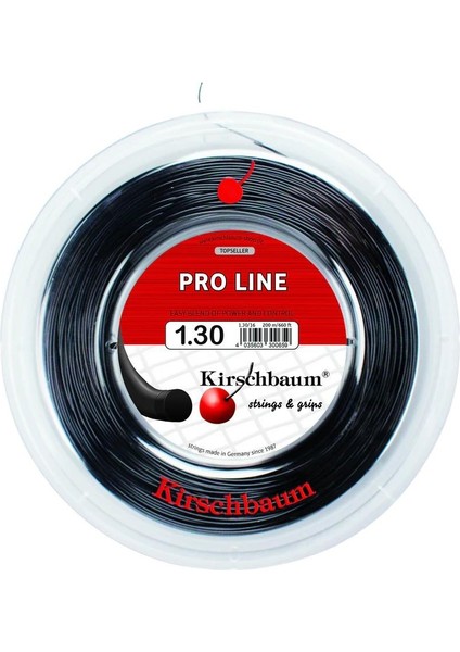 200M Reel Proline 1,30 Siyah Tenis Rulo Kordaj