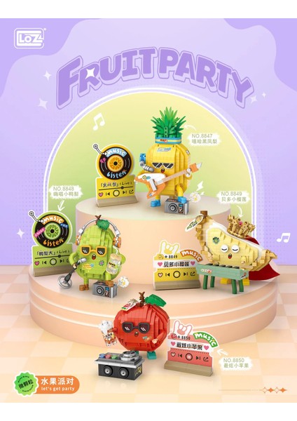 Meyve Partisi Serisi: Ananas | 430 Parça Mikro Bloklar | 14+ Yaş fırsatları