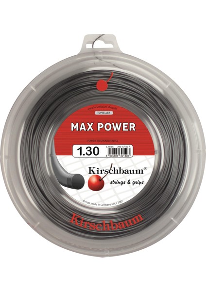 200M Reel Max Power 1,30 Antsrasit Tenis Rulo Kordaj