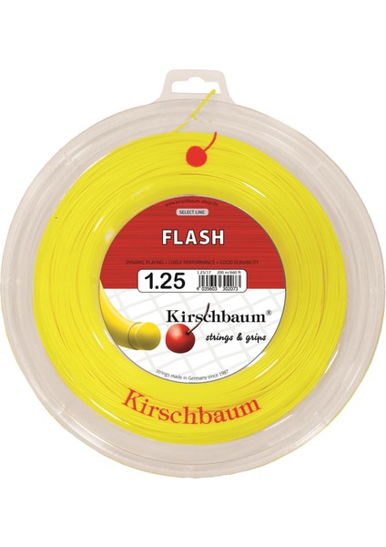 200M Reel Flash 1,25 Sarı Tenis Rulo Kordaj