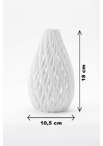 Örgü Desenli Dekoratif Vazo Turuncu (18X10,5CM) fiyatları