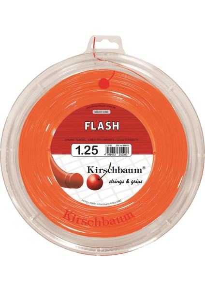 200M Reel Flash 1,25 Turuncu Tenis Rulo Kordaj
